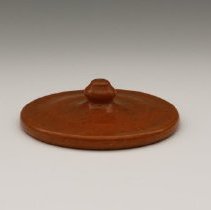 Bean Pot Lid Orange by Unknown